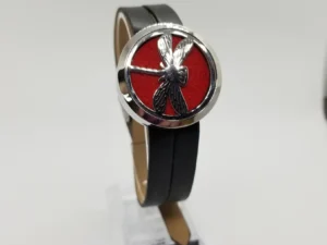Dragonfly Twist-off Stainless Diffuser Leather Wristband