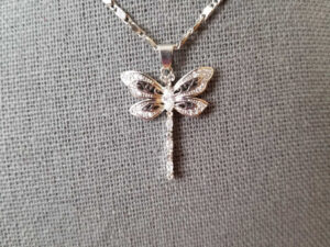 CZ Dragonfly Necklace