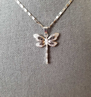 CZ Dragonfly Necklace