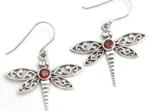 Vintage Silver Dragonfly Earrings