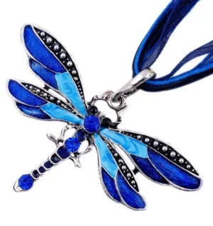 Blue Dragonfly Necklace