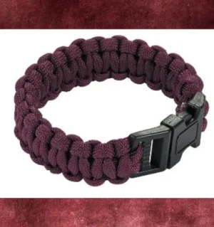 Burgundy Paracord Bracelets - Large