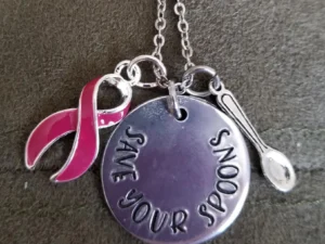Hand Stamped Save Your Spoons Necklace