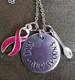 Hand Stamped Save Your Spoons Necklace