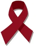 burgundy awareness ribbon