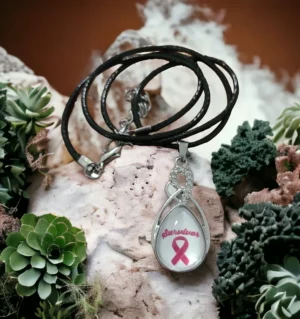 Awareness "Pear Drop" Necklace
