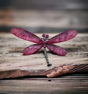 Pink Dragonfly Brooch